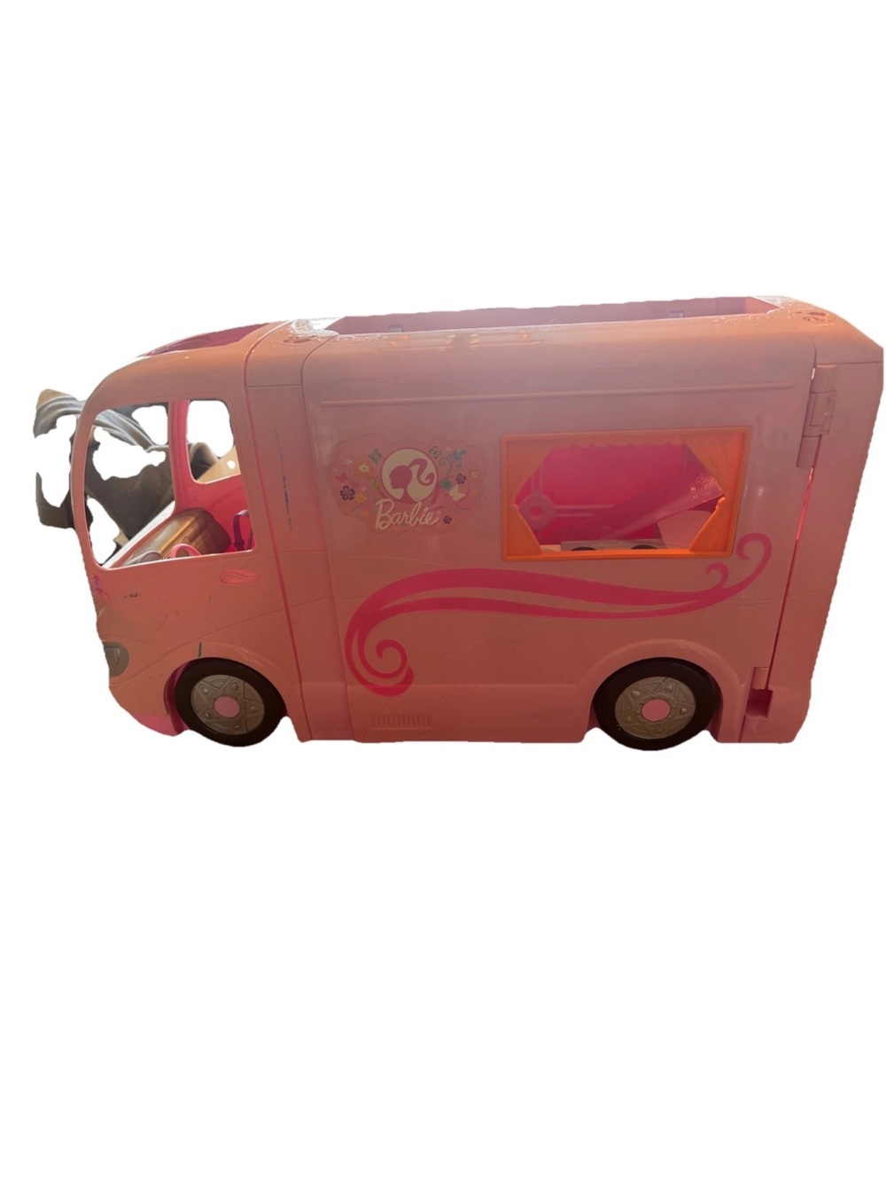 Barbie glamour campeur with pop up tent from Mattel